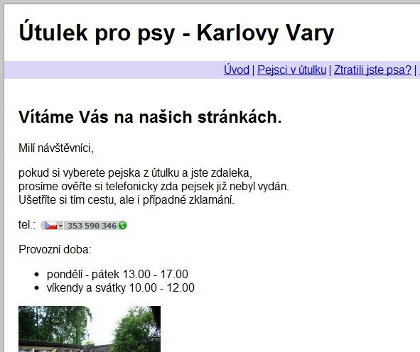 Útulek Karlovy Vary